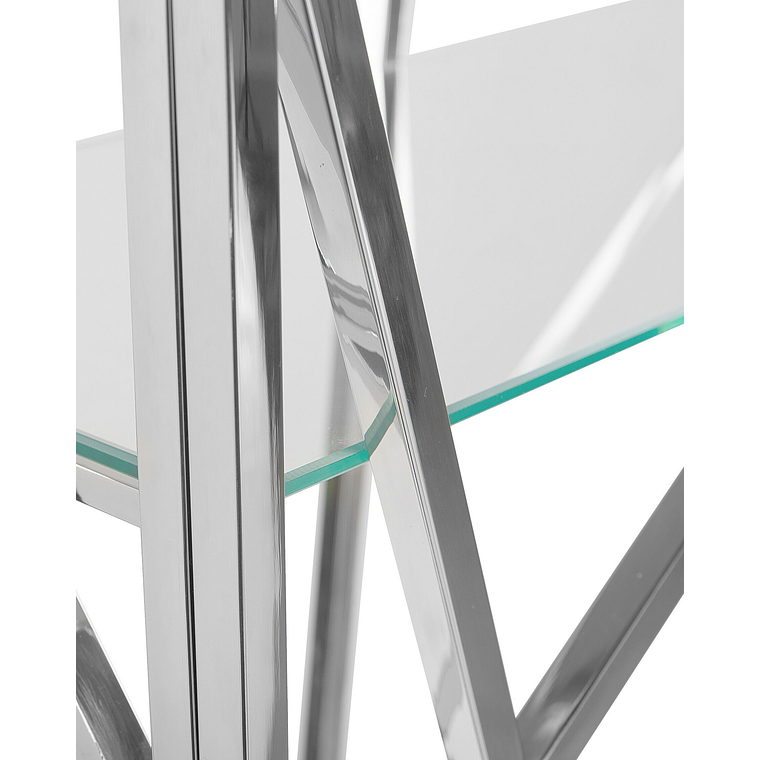 Estante de metal plateado 175 cm HOXIE 7