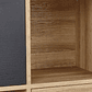 Estante madera clara/gris/negro 135 cm MOINES - Miniatura 7