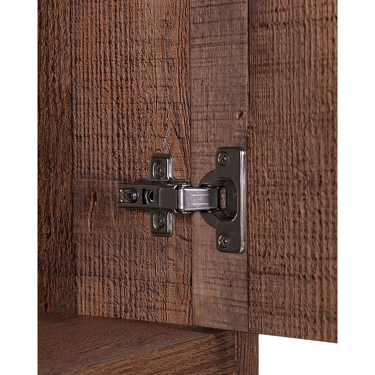 Estante madera clara/negro 131 cm ATLANTA 6