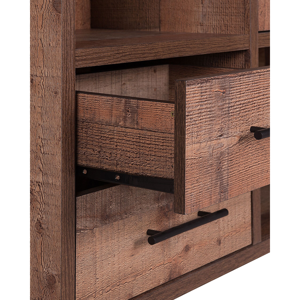 Estante madera clara/negro 131 cm ATLANTA 7