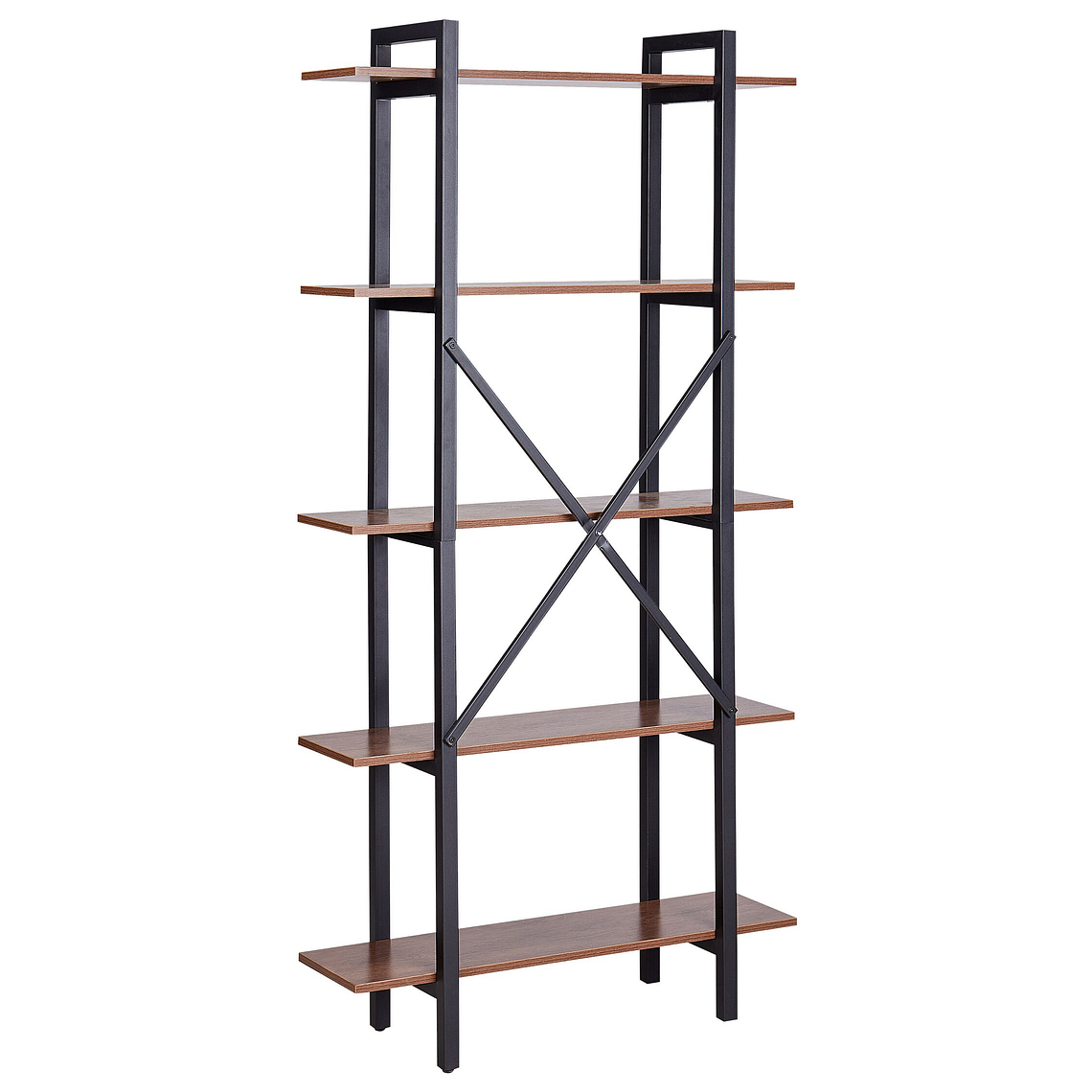 Estante de 5 baldas LED de madera oscura DARBY 6