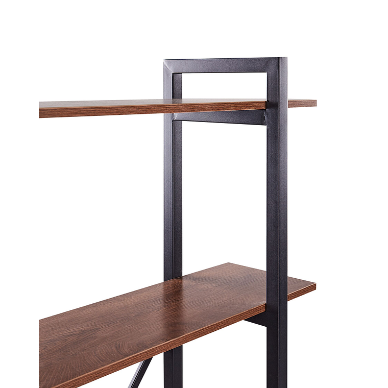 Estante de 5 baldas LED de madera oscura DARBY 7