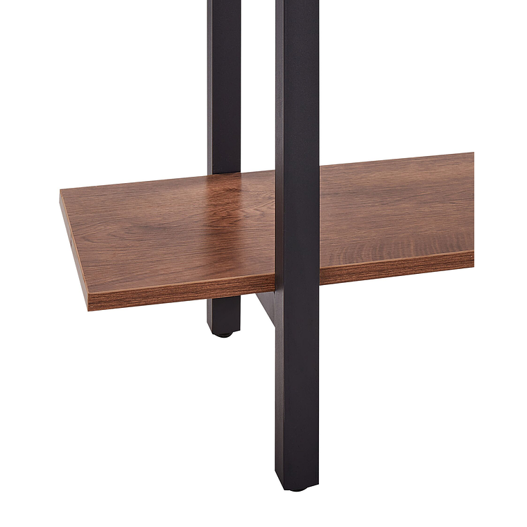 Estante de 5 baldas LED de madera oscura DARBY 8