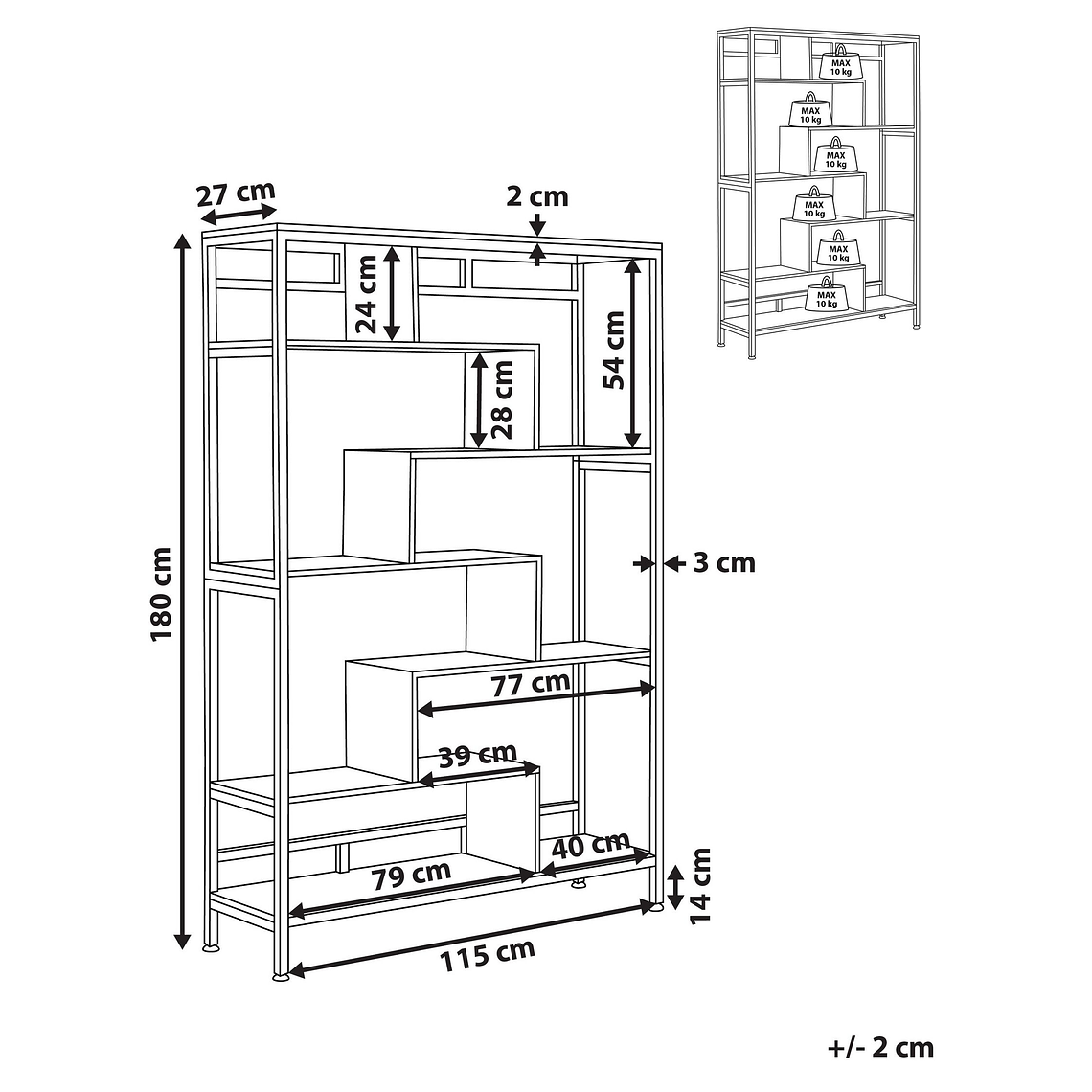 MUEBLE BAR SOPHISTICATED 80CM 10