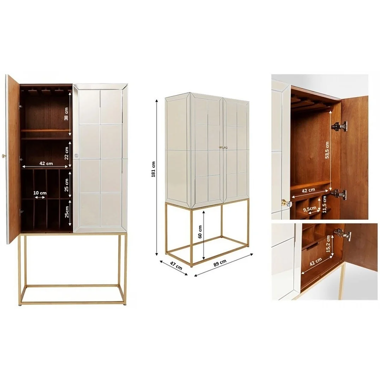 MUEBLE BAR LUXURY 89 CM 15