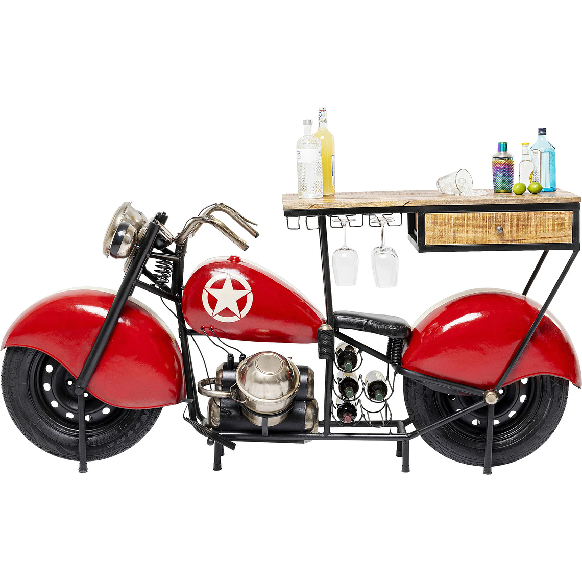 BAR MOTORBIKE ROJO 210 CM 1
