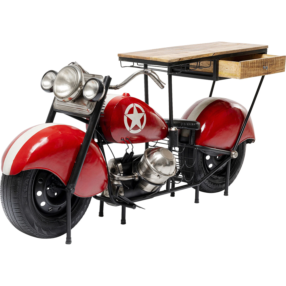 BAR MOTORBIKE ROJO 210 CM 4