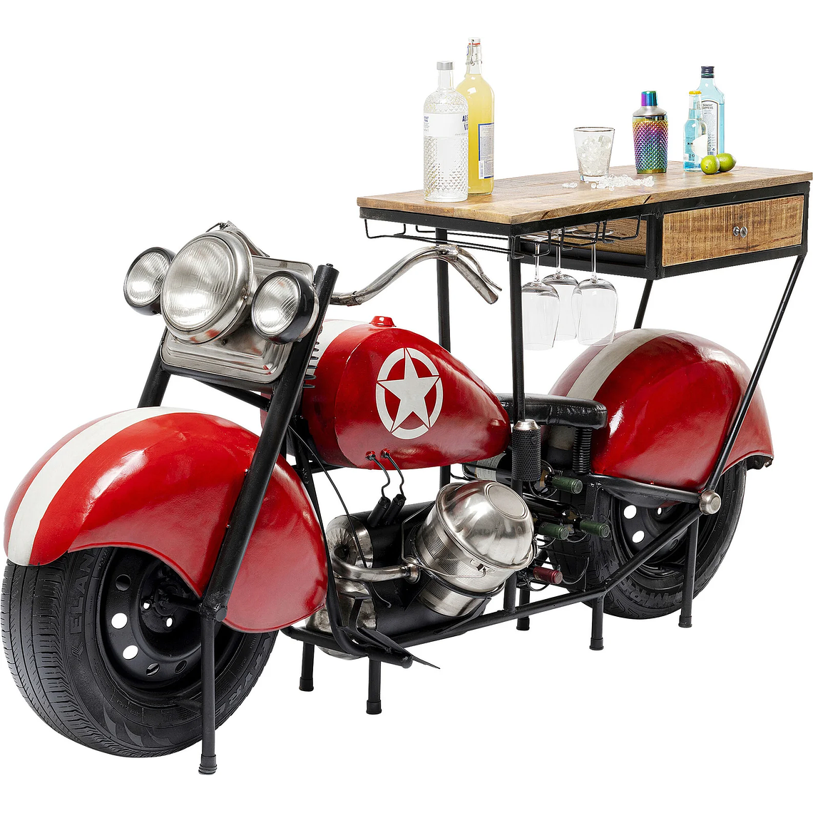 BAR MOTORBIKE ROJO 210 CM 6