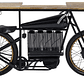 CONSOLA BAR MOTORBIKE NEGRO 180 CM - Miniatura 1