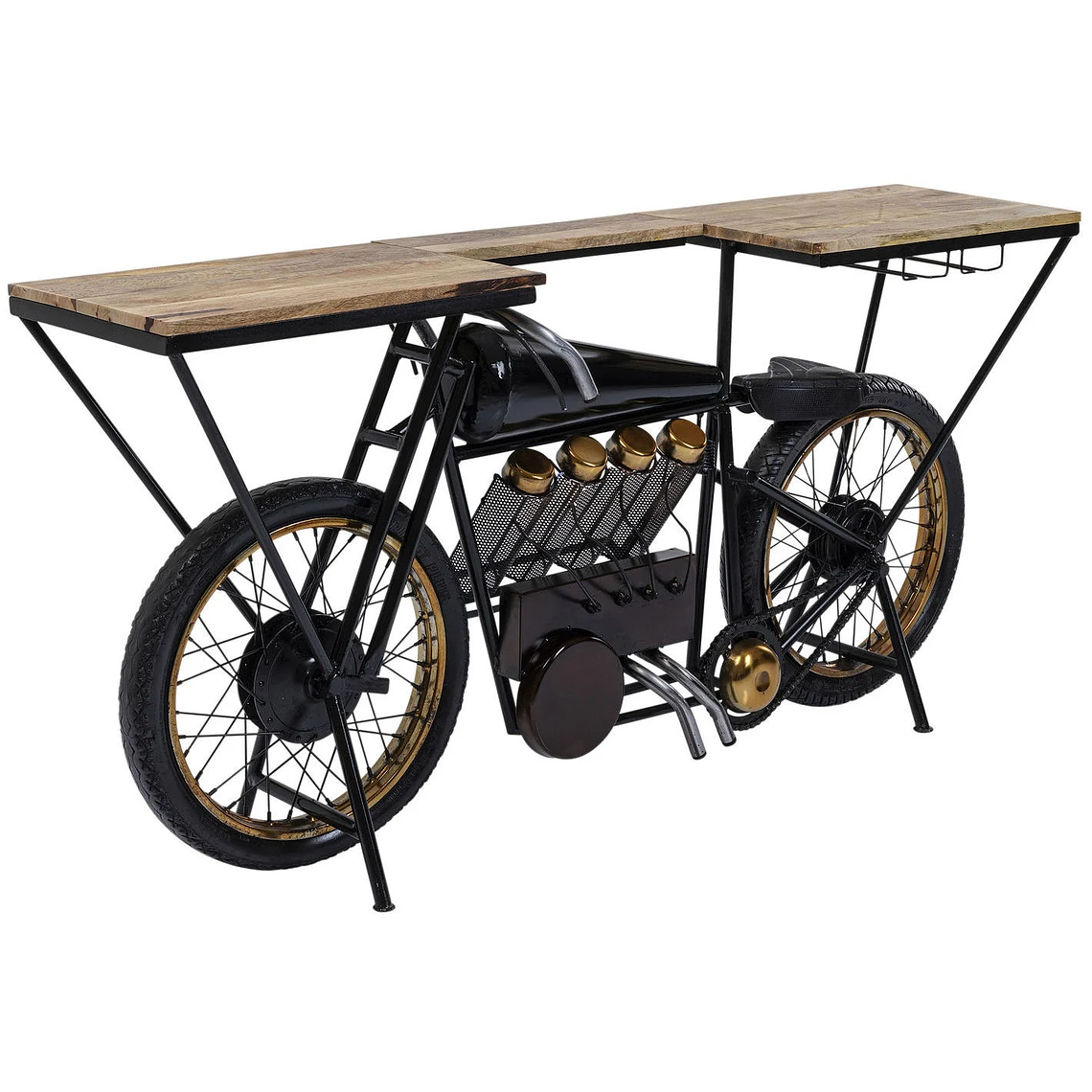 CONSOLA BAR MOTORBIKE NEGRO 180 CM 5