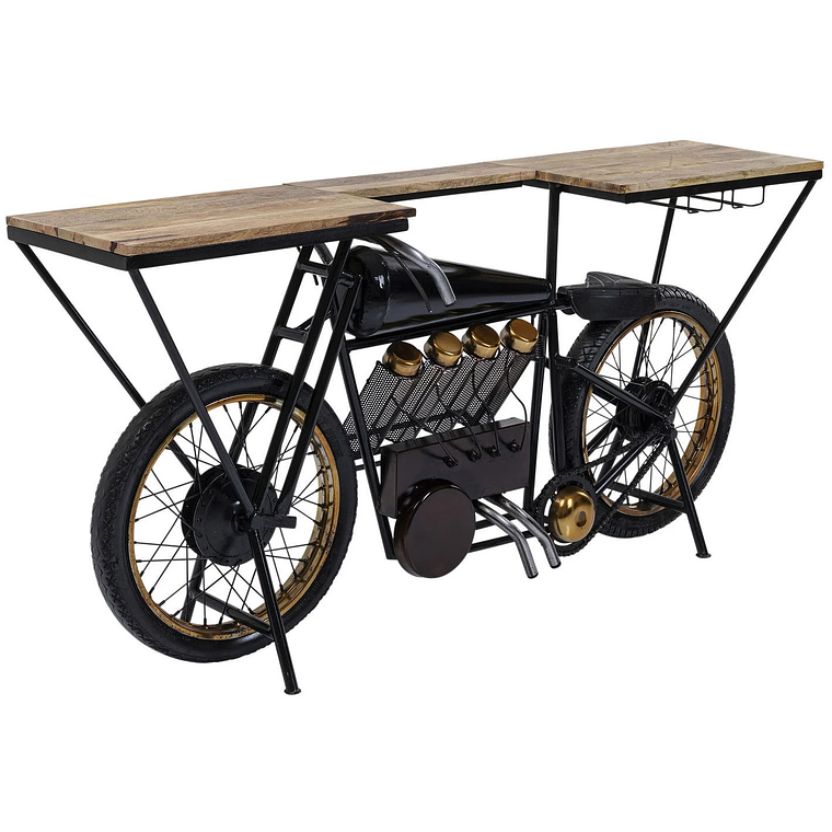 CONSOLA BAR MOTORBIKE NEGRO 180 CM 5