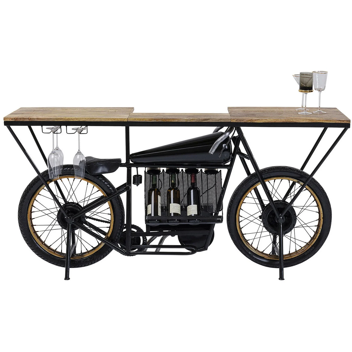 CONSOLA BAR MOTORBIKE NEGRO 180 CM 7