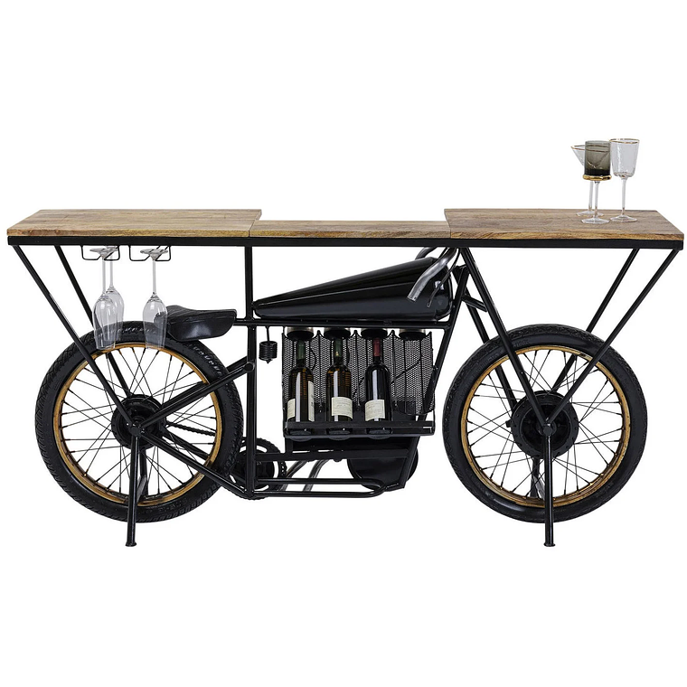 CONSOLA BAR MOTORBIKE NEGRO 180 CM 7