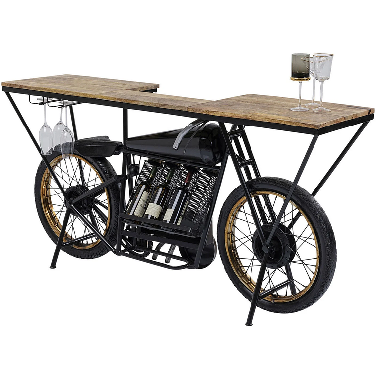CONSOLA BAR MOTORBIKE NEGRO 180 CM 8
