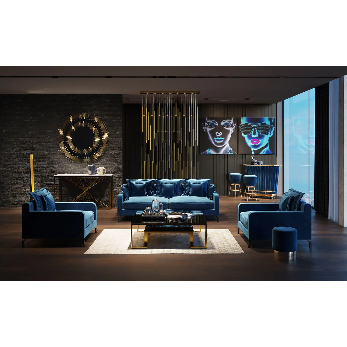 BAR AFTER WORK ORO 120 CM 12