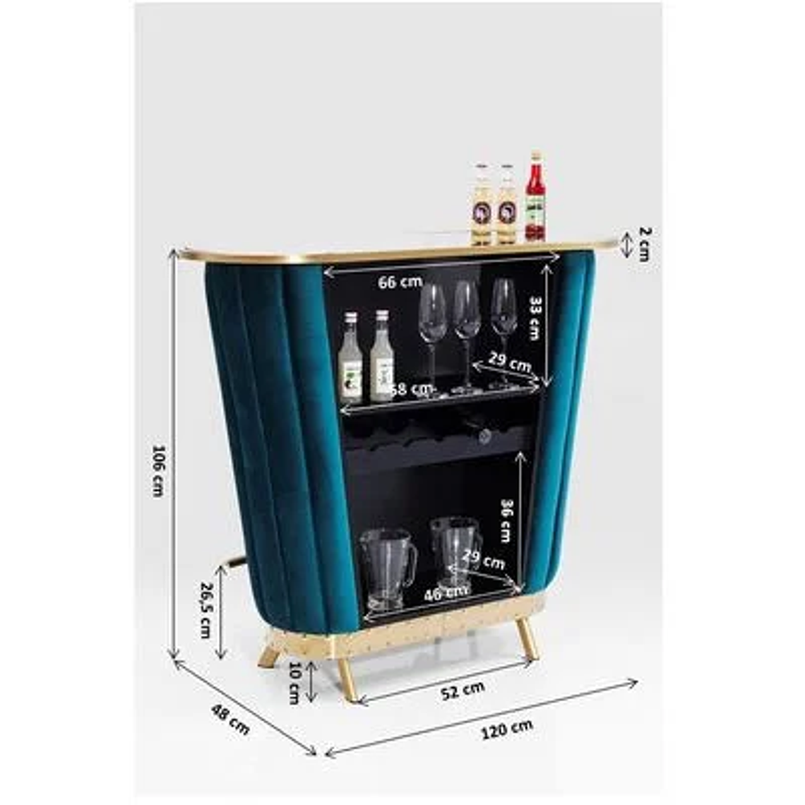 BAR AFTER WORK ORO 120 CM 13