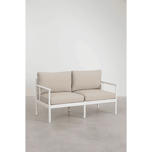 Terraza en Aluminio y Madera de Acacia Beirik beige tapioca