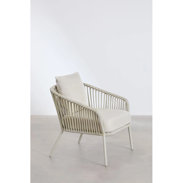 Terraza en Aluminio y trezado de cuerda eslinga Arhiza verde caqui 10