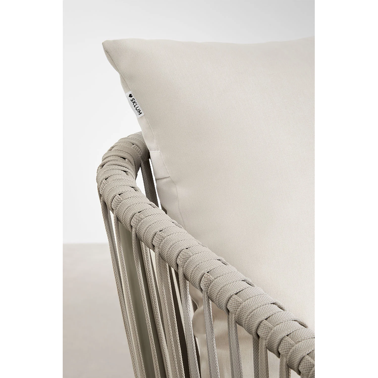 Terraza en Aluminio y trezado de cuerda eslinga Arhiza verde caqui 12