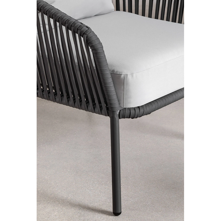 Terraza en Aluminio y trezado de cuerda eslinga Arhiza gris grafito 9