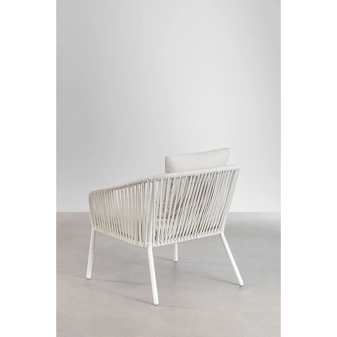 Terraza en Aluminio y trezado de cuerda eslinga Arhiza blanco gardenia 9