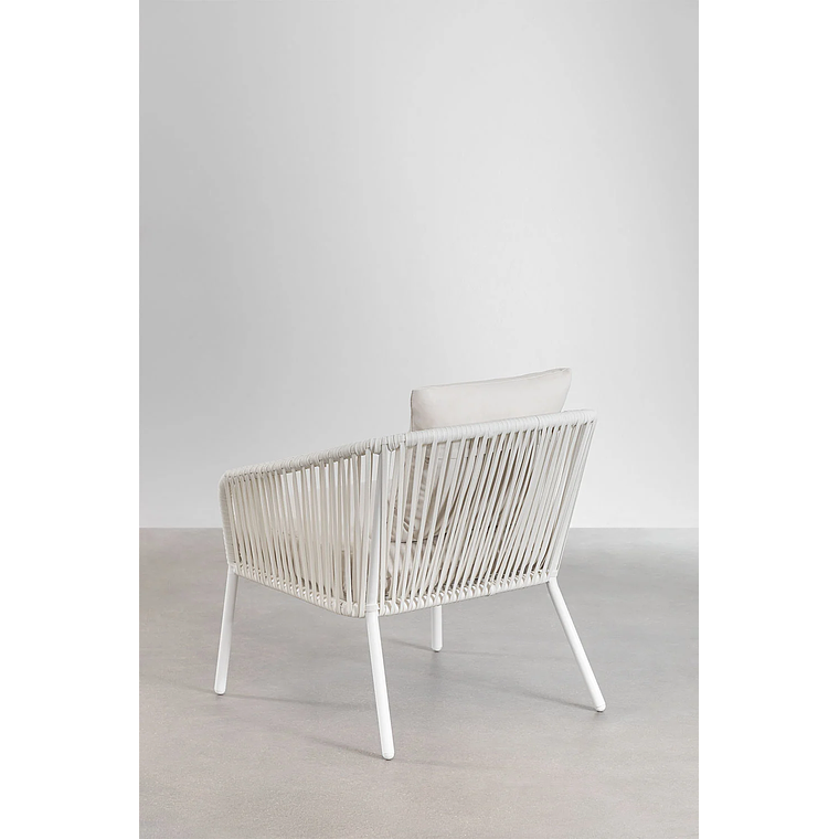 Terraza en Aluminio y trezado de cuerda eslinga Arhiza blanco gardenia 9