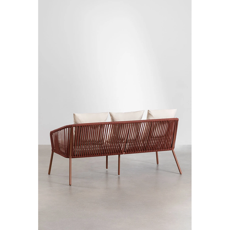 Terraza en Aluminio y trezado de cuerda eslinga Arhiza rojo teja 5