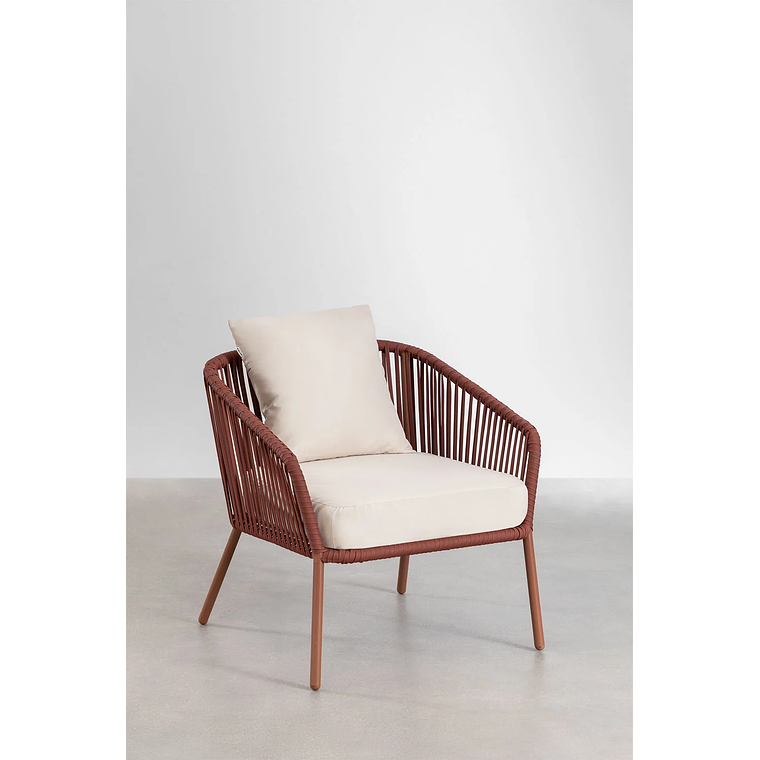 Terraza en Aluminio y trezado de cuerda eslinga Arhiza rojo teja 7