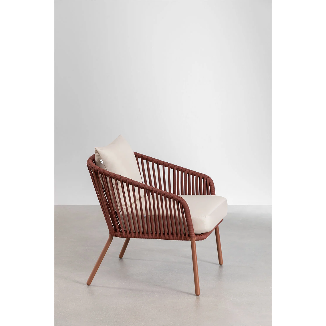 Terraza en Aluminio y trezado de cuerda eslinga Arhiza rojo teja 8