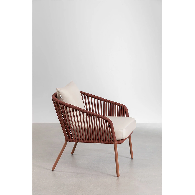 Terraza en Aluminio y trezado de cuerda eslinga Arhiza rojo teja 8