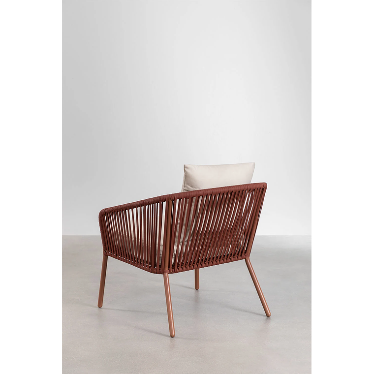 Terraza en Aluminio y trezado de cuerda eslinga Arhiza rojo teja 9