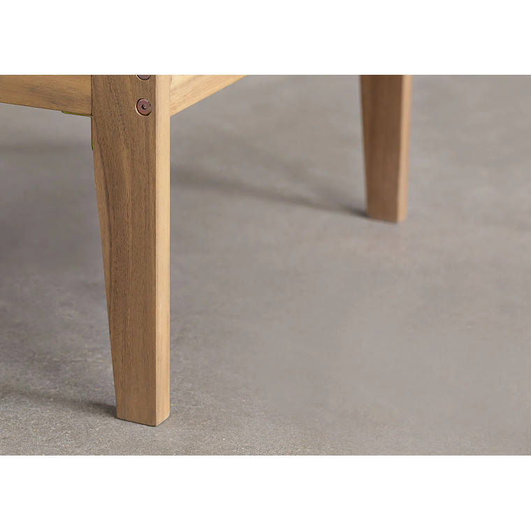 Terraza de Jardín de 5 Piezas con Reposabrazos y Mesa de Centro Filips blanco gardenia 8