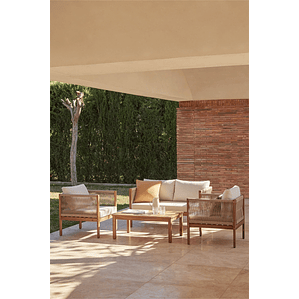 Terraza en Madera de Acacia 4 plazas Branson