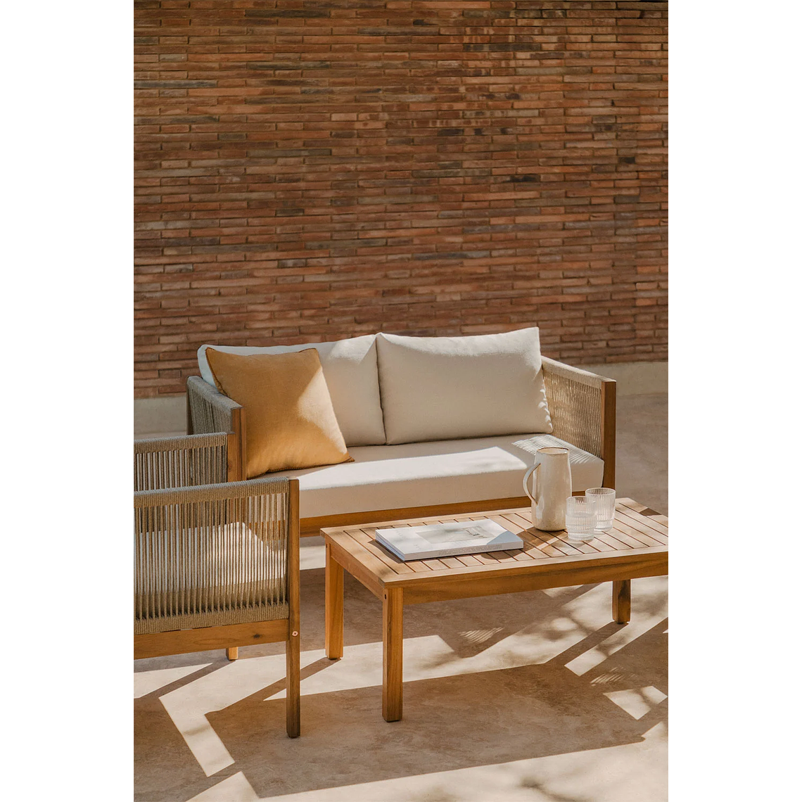 Terraza en Madera de Acacia 4 plazas Branson 2