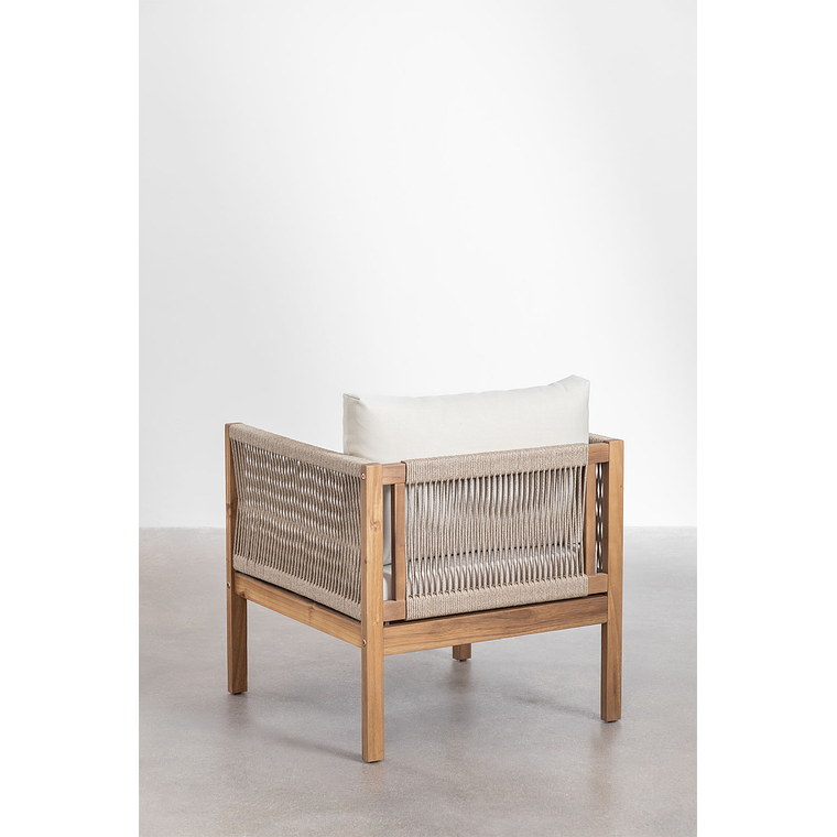 Terraza en Madera de Acacia 4 plazas Branson 12