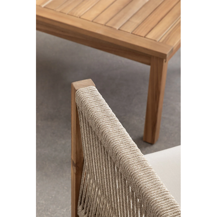 Terraza en Madera de Acacia 4 plazas Branson 13