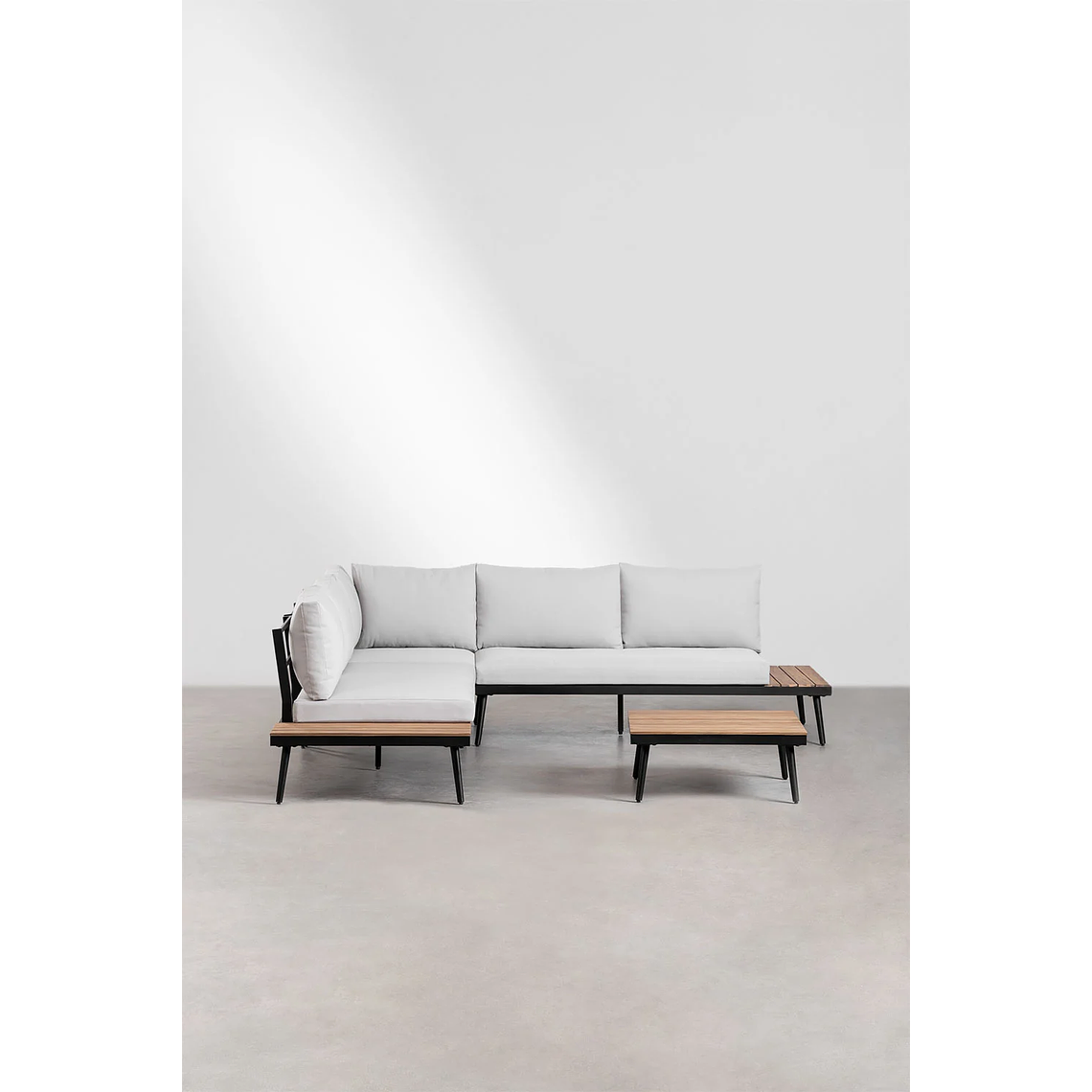 Terraza en Aluminio y Madera de Acacia 4 plazas Kalen  2