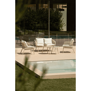 Terraza de Exterior 4 plazas Aradina beige lino