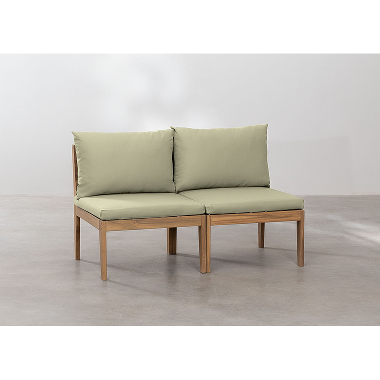 Sofa de Jardín de 2 Piezas Filips verde caqui 1