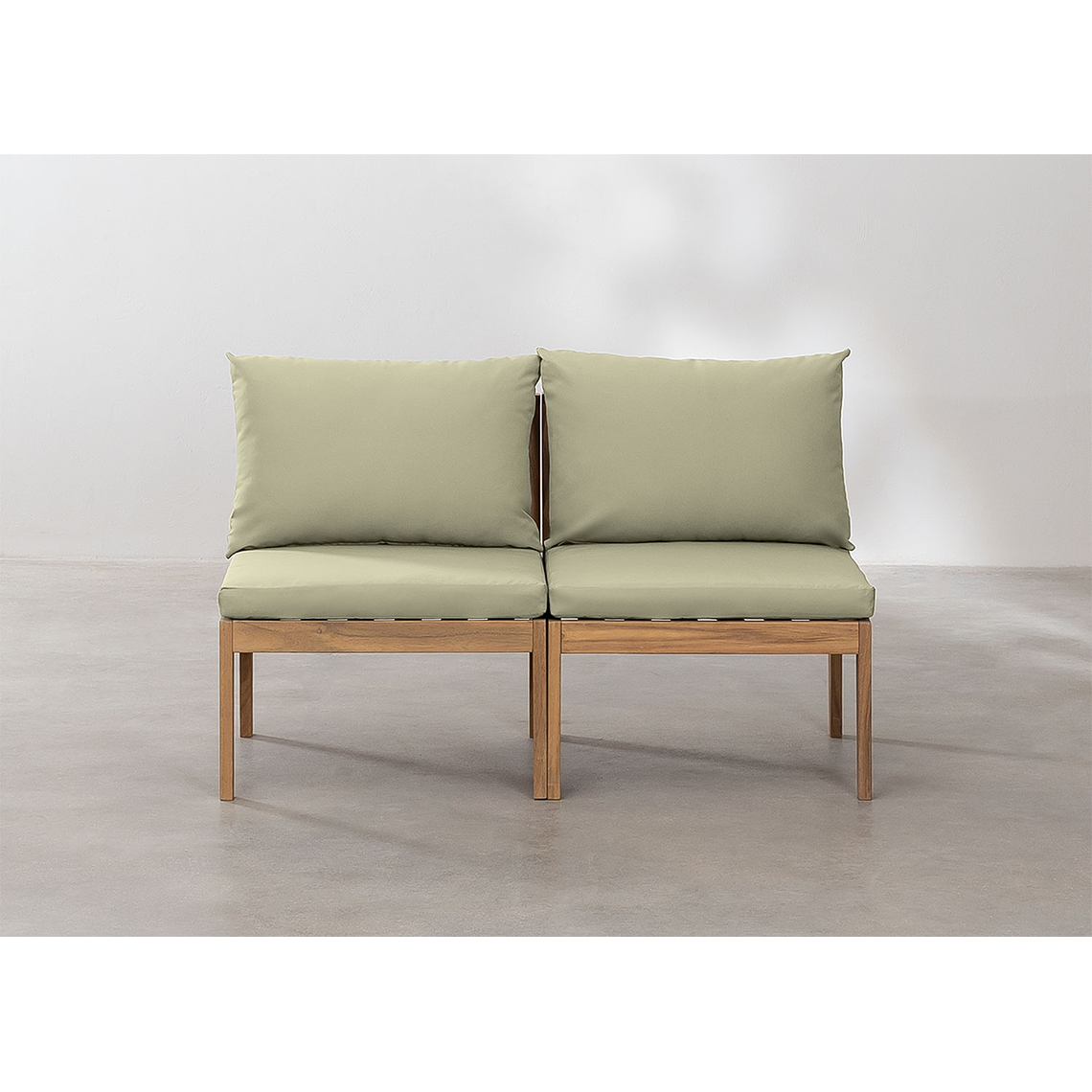 Sofa de Jardín de 2 Piezas Filips verde caqui 2