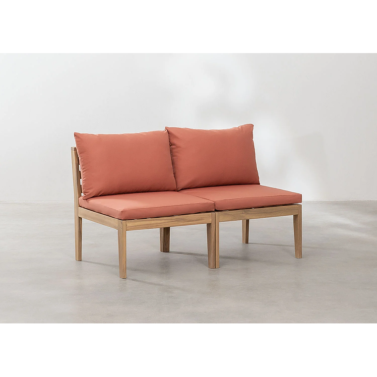 Sofa de Jardín de 2 Piezas Filips terracota 2