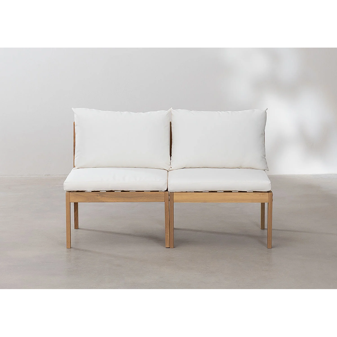Sofa de Jardín de 2 Piezas Filips blanco gardenia 3