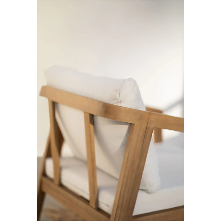 Terraza en madera de acacia 2 plazas y Mesa de Centro Kaela 4