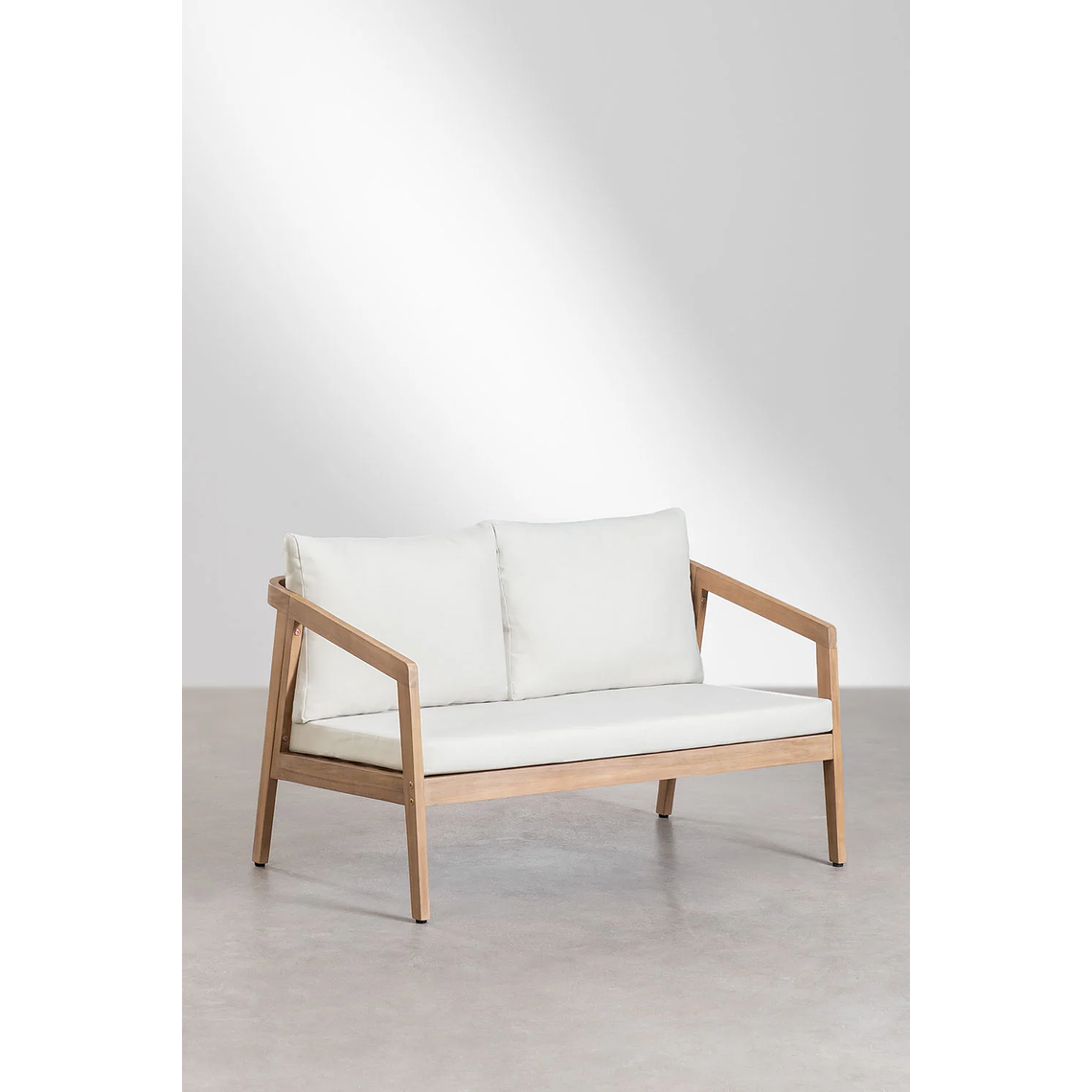 Terraza en madera de acacia 2 plazas y Mesa de Centro Kaela 6