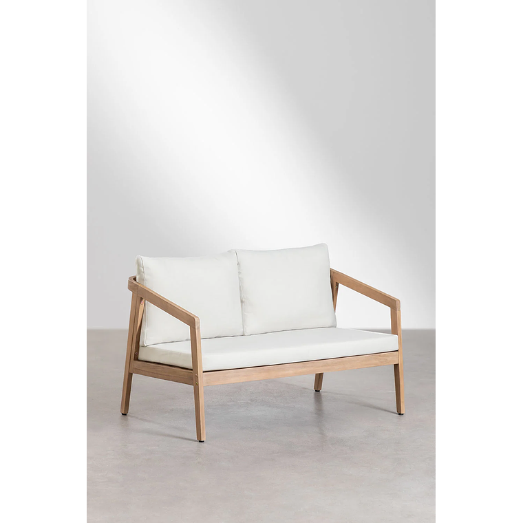 Terraza en madera de acacia 2 plazas y Mesa de Centro Kaela 6