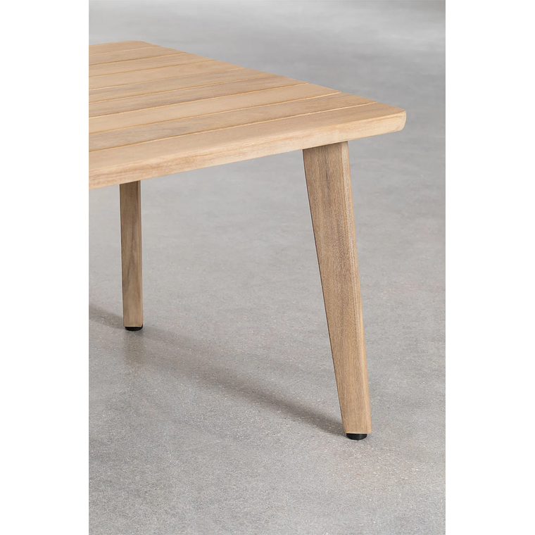 Terraza en madera de acacia 2 plazas y Mesa de Centro Kaela 15