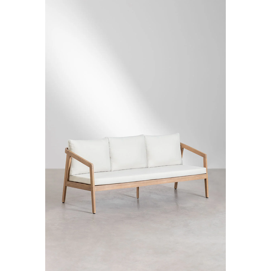 Terraza en madera de acacia 3 plazas y Mesa de Centro Kaela 3