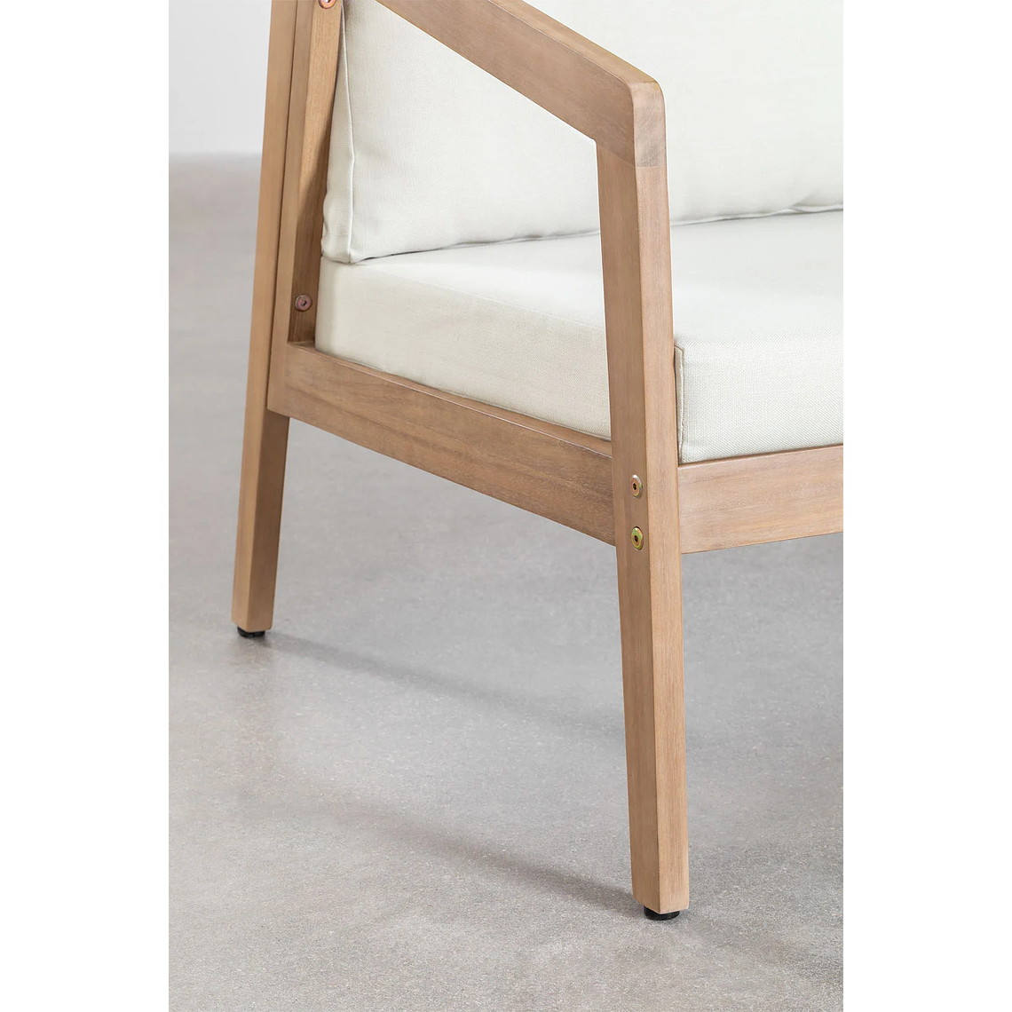 Terraza en madera de acacia 3 plazas y Mesa de Centro Kaela 5