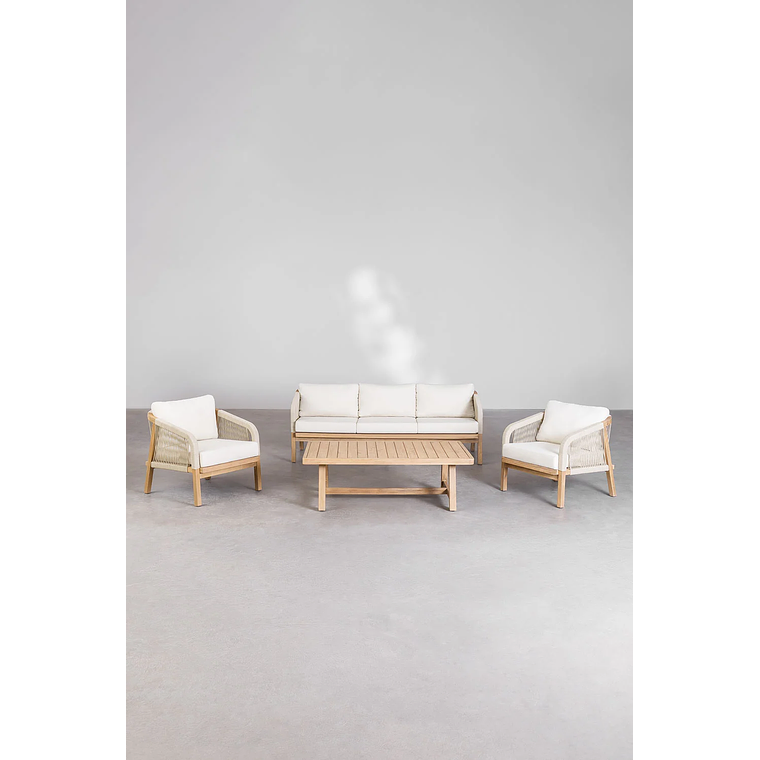 Terraza de Jardín con Sofá de 3 Plazas Dubai 1