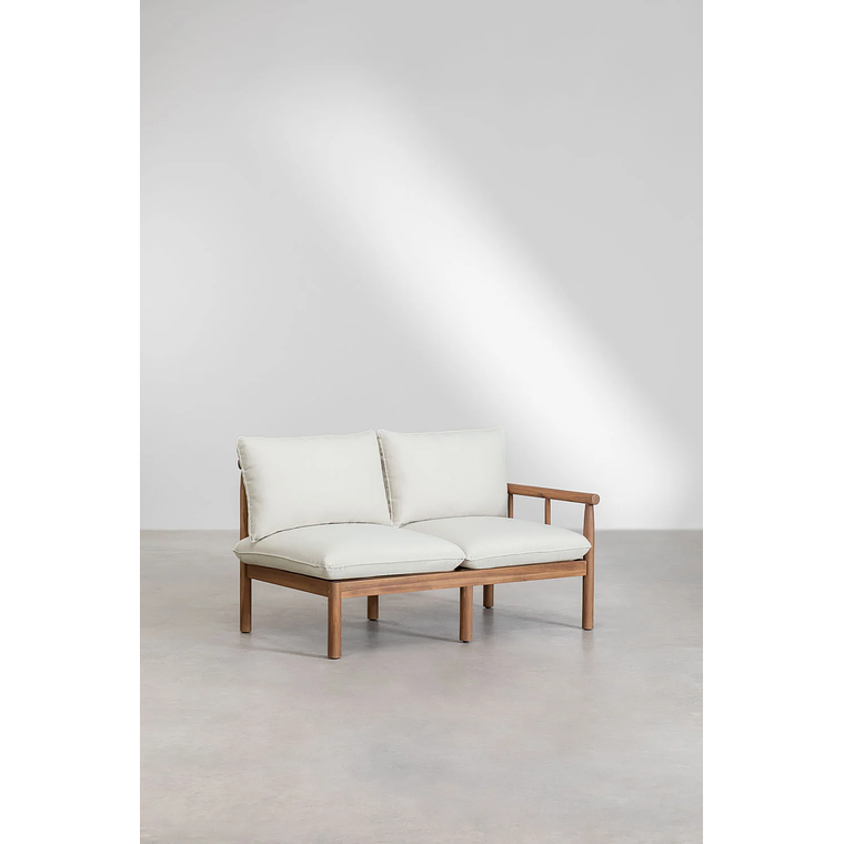 Terraza de Jardín con Sofá de 5 Plazas en Madera de Acacia Melvin 7